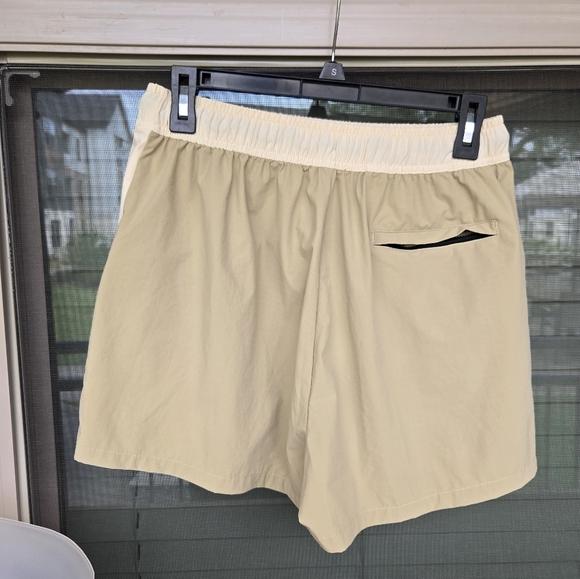 Bearded Goat Women's Summit shorts Khaki/black Drawstring Sz Large - Picture 4 of 13